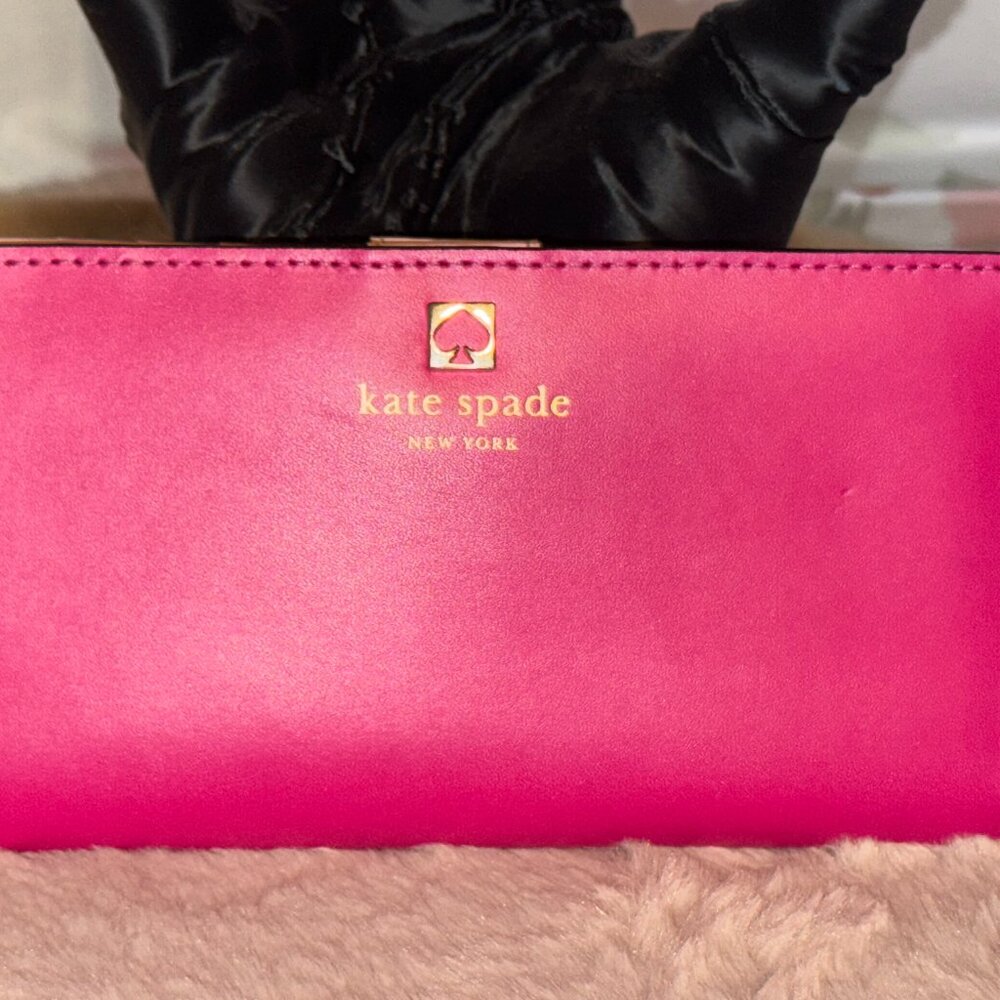 ✨ Kate Spade New York Slim Wallet – Hot Pink & Blush – Gorgeous! ✨